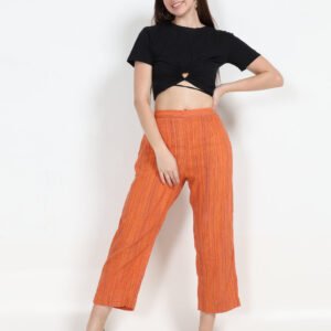 Orange Striped Palazzo